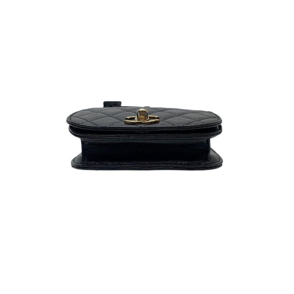Chanel Caviar Leather Quilted Waist Belt Bag Black — view 5