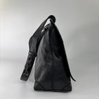 Bottega Veneta Super Shoulder Bag Leather Intrecciato Black — view 4