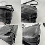 Bottega Veneta Super Shoulder Bag Leather Intrecciato Black — view 8