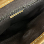 Celine Macadam Shoulder Bag Leather Brown Pocket — view 9