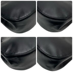 Celine Logo Leather Shoulder Tote Gold Black — view 6