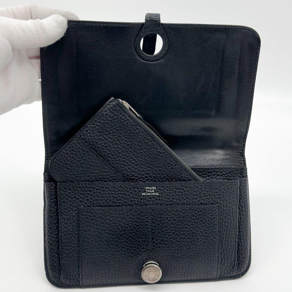 Hermes Dogon GM Duo Taurillon Clemence Bifold Wallet — view 8