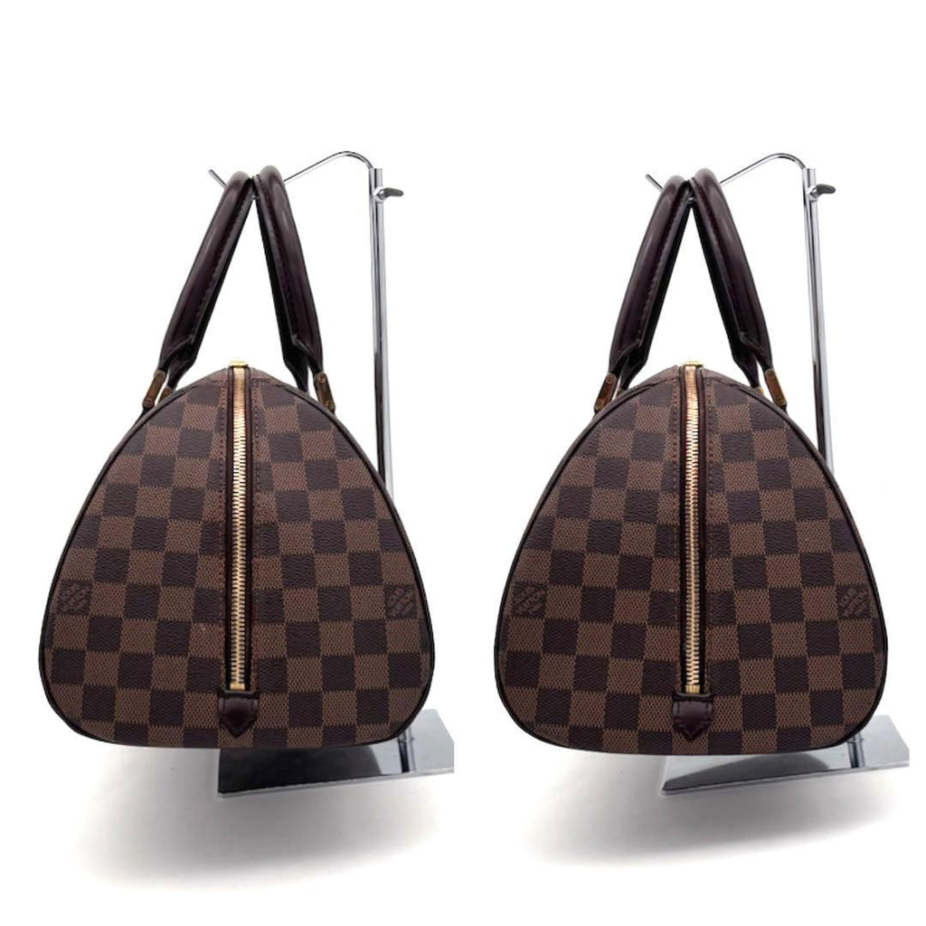 Louis Vuitton Damier Ebene Riviera MM Handbag Tote Brown — view 4