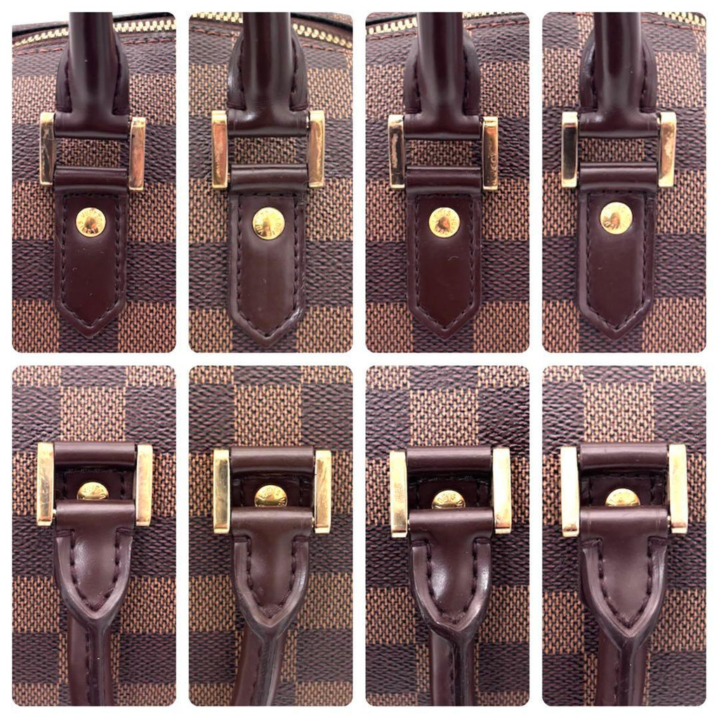 Louis Vuitton Damier Ebene Riviera MM Handbag Tote Brown — view 8