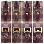 Louis Vuitton Damier Ebene Riviera MM Handbag Tote Brown — view 8