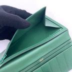 Hermes Bearn Classic Wallet Veau Grene Courchevel Vintage — view 5