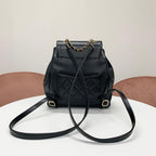 Chanel Quilted Caviar Leather Chain Backpack — view 3