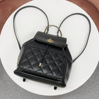 Chanel Quilted Caviar Leather Chain Backpack — view 5