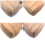 Chanel CC Logo Lambskin Drawstring Shoulder Bag Beige Flesh — view 6