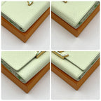 Louis Vuitton Taurillon Capucines Compact Green Trifold Wallet — view 9