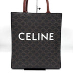 Celine Small Vertical Cabas Triomphe Canvas Tote Bag