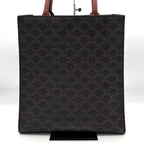 Celine Small Vertical Cabas Triomphe Canvas Tote Bag — view 2