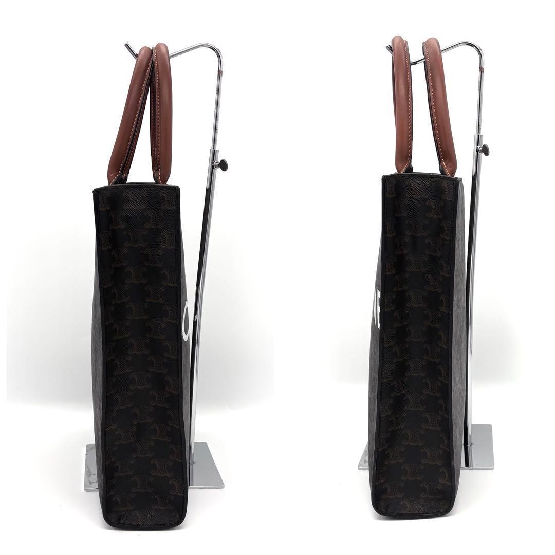 Celine Small Vertical Cabas Triomphe Canvas Tote Bag — view 4