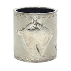 Hermes Horse Charm Scarf Ring Silver Aq9735 — view 2