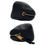 Prada Vitello Leather Chain Shoulder Bag Black