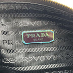 Prada Vitello Leather Chain Shoulder Bag Black