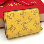 Louis Vuitton Monogram Mahina Portefeuille Clair Yellow Wallet — view 2