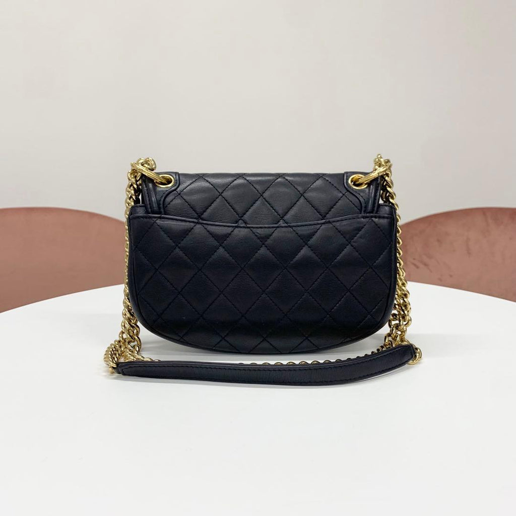 Chanel Quilted Turnlock CC Logo Lambskin Shoulder — view 3