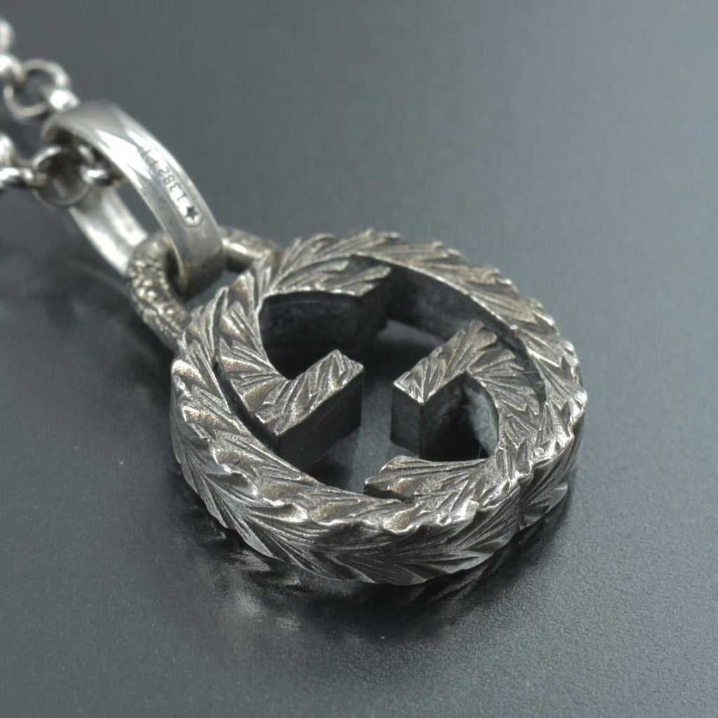 Gucci Interlocking Necklace Silver — view 5