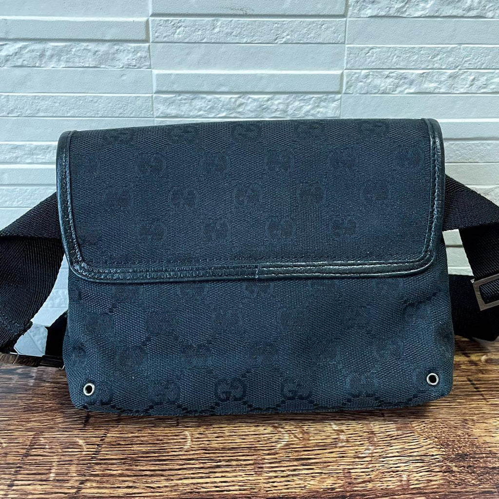 Gucci GG Canvas Leather Waist Bag Pouch Jackie — view 2