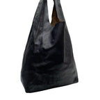 Celine Leather Shoulder Tote Cabas Black — view 2