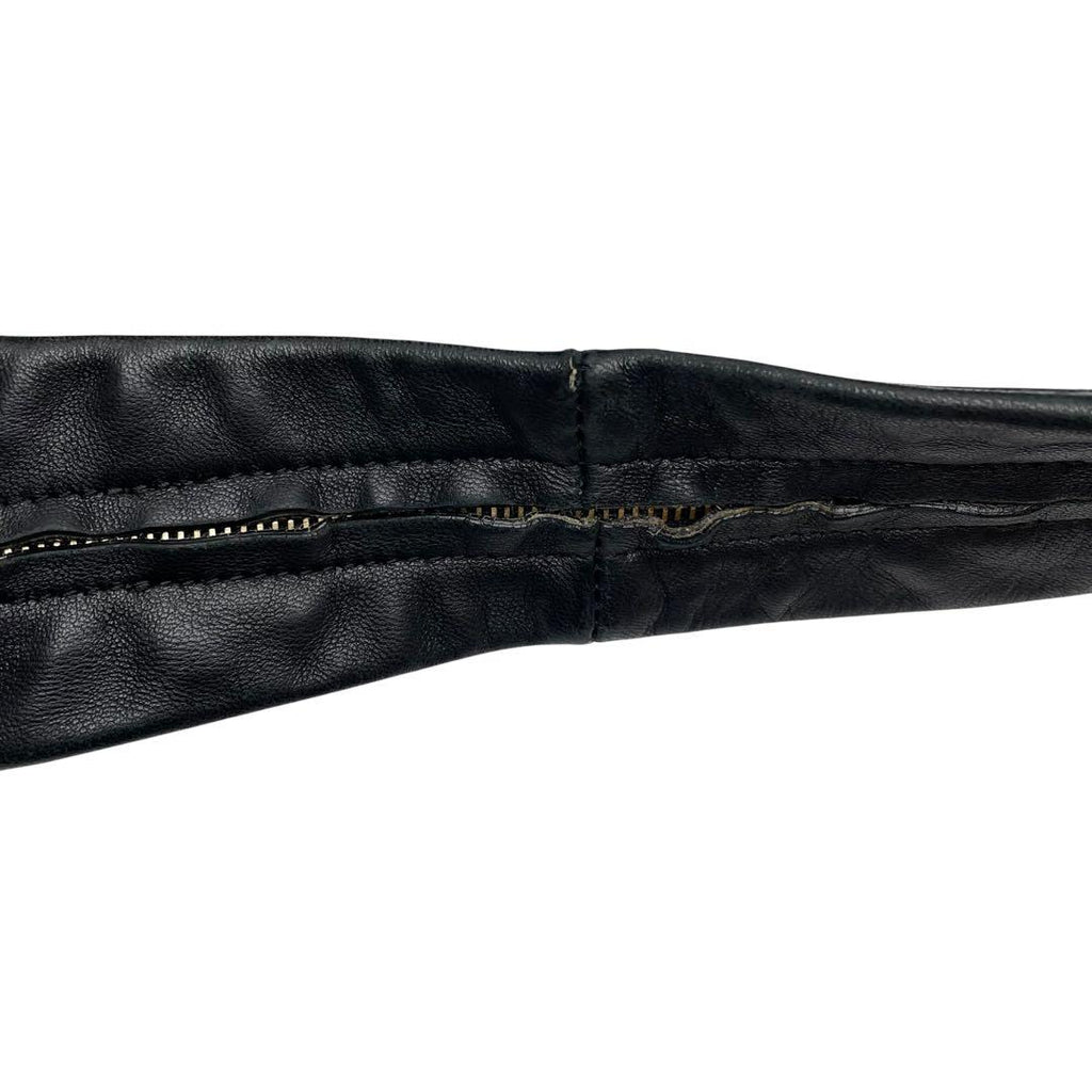 Celine Leather Shoulder Tote Cabas Black — view 6