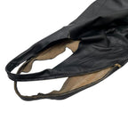 Celine Leather Shoulder Tote Cabas Black — view 7