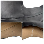 Celine Leather Shoulder Tote Cabas Black — view 8