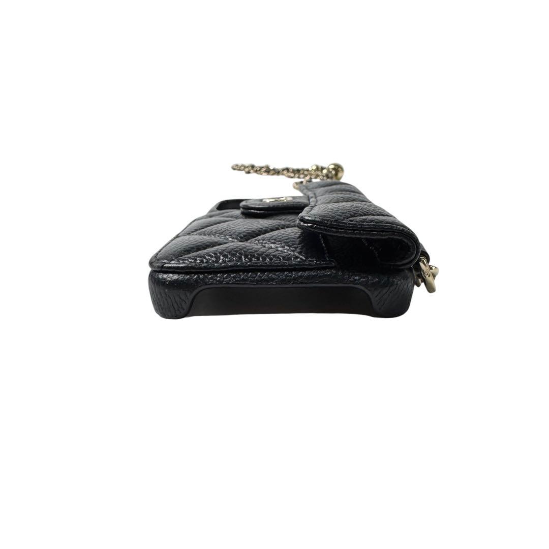 Chanel Phone Case Caviar Chain — view 4