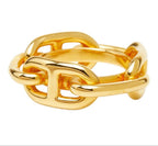Hermes Chaine D'ancre Scarf Ring Gold Plated — view 4