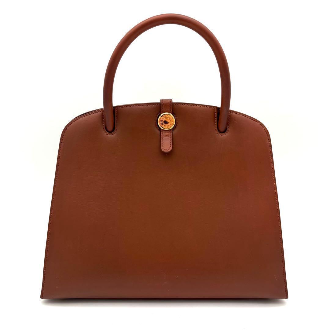 Hermes Dalvy MM Gold Handbag Brown Tote