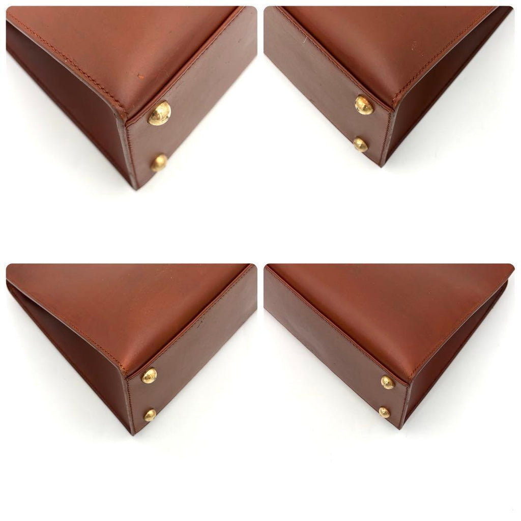 Hermes Dalvy MM Gold Handbag Brown Tote — view 8