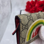 Gucci Fold Wallet Love Rainbow GG Supreme — view 4