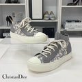 Dior Walk'n' Logo Knit Leather Sneakers