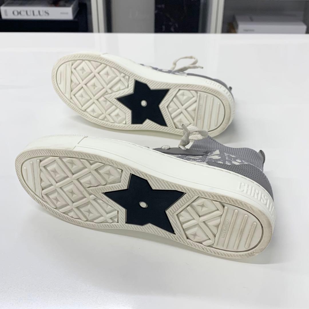 Dior Walk'n' Logo Knit Leather Sneakers — view 7