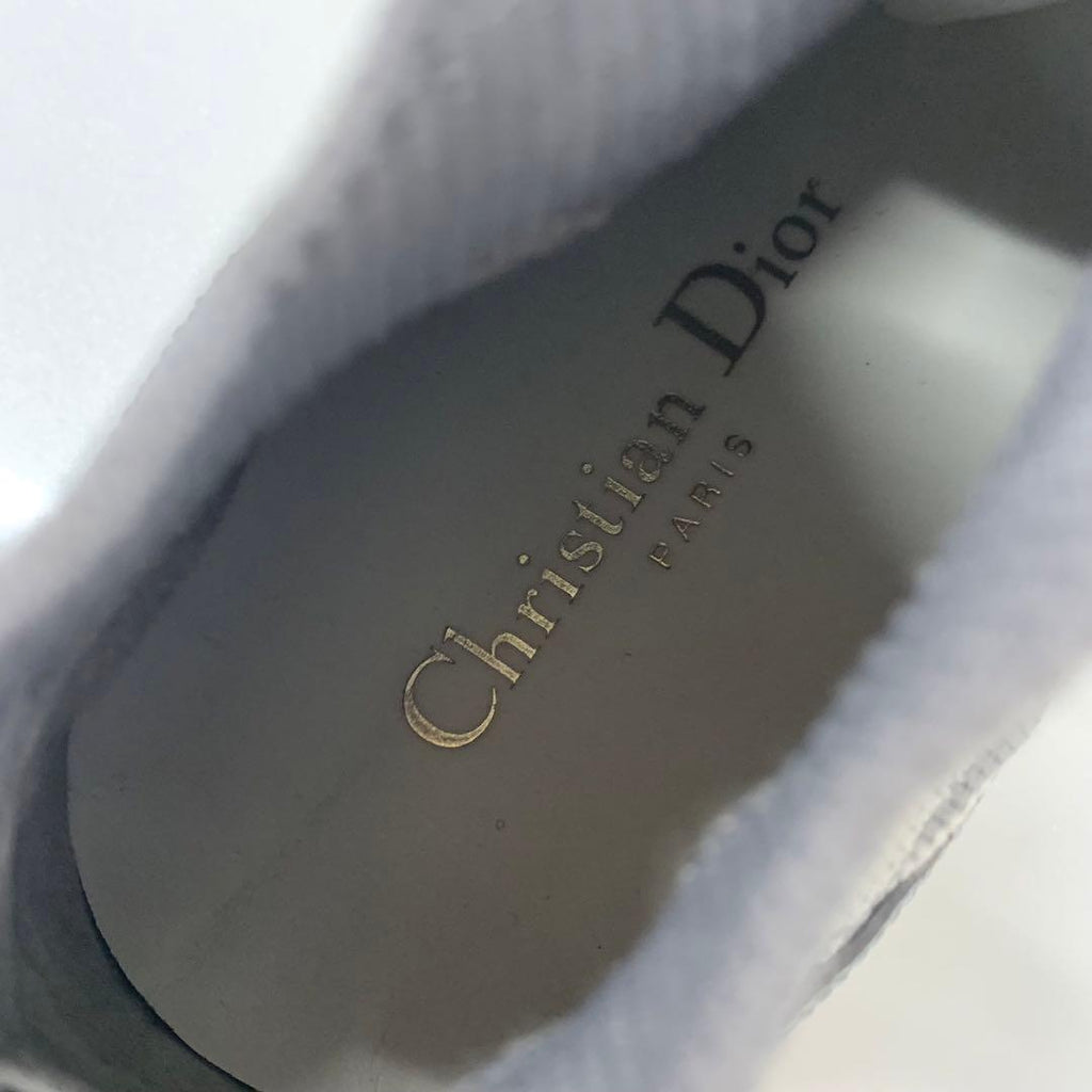 Dior Walk'n' Logo Knit Leather Sneakers — view 8