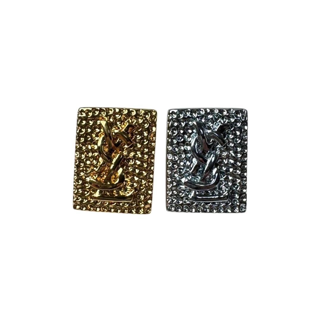 Saint Laurent YSL Logo Pin Badge Pin Brooch — view 2