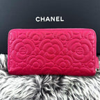Chanel Wallet New Camellia Embossed Caviar — view 4