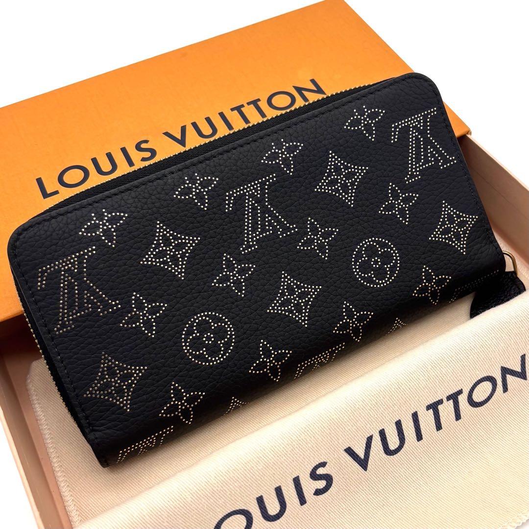 Louis Vuitton Mahina Zippy Wallet Zip Around Noir Gold — view 2
