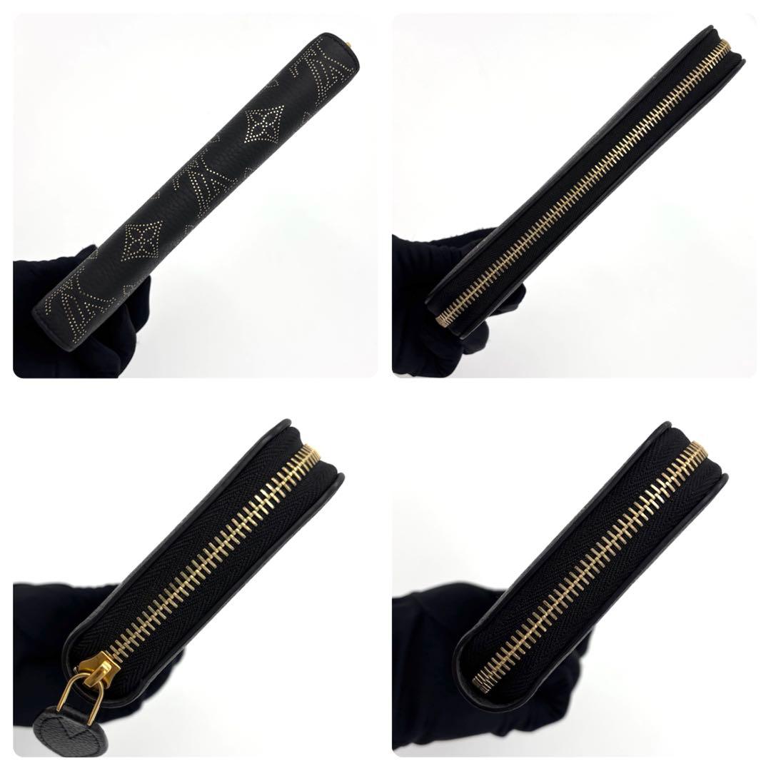 Louis Vuitton Mahina Zippy Wallet Zip Around Noir Gold — view 5