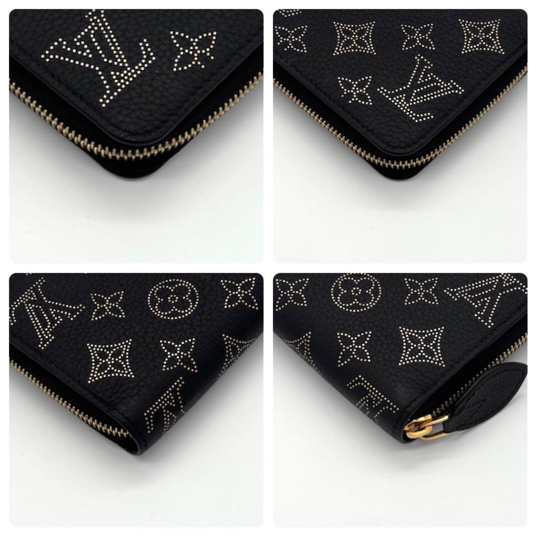 Louis Vuitton Mahina Zippy Wallet Zip Around Noir Gold — view 7