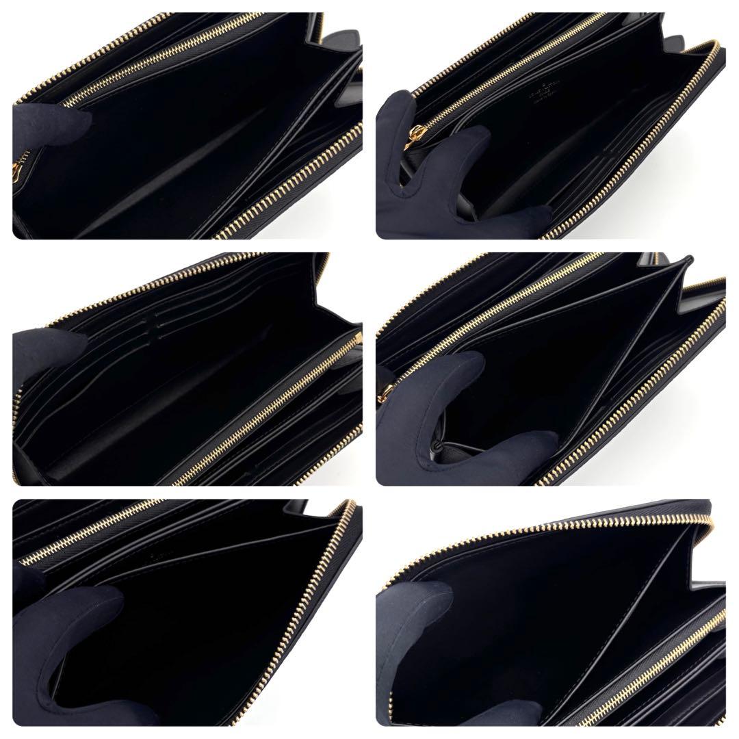 Louis Vuitton Mahina Zippy Wallet Zip Around Noir Gold — view 8
