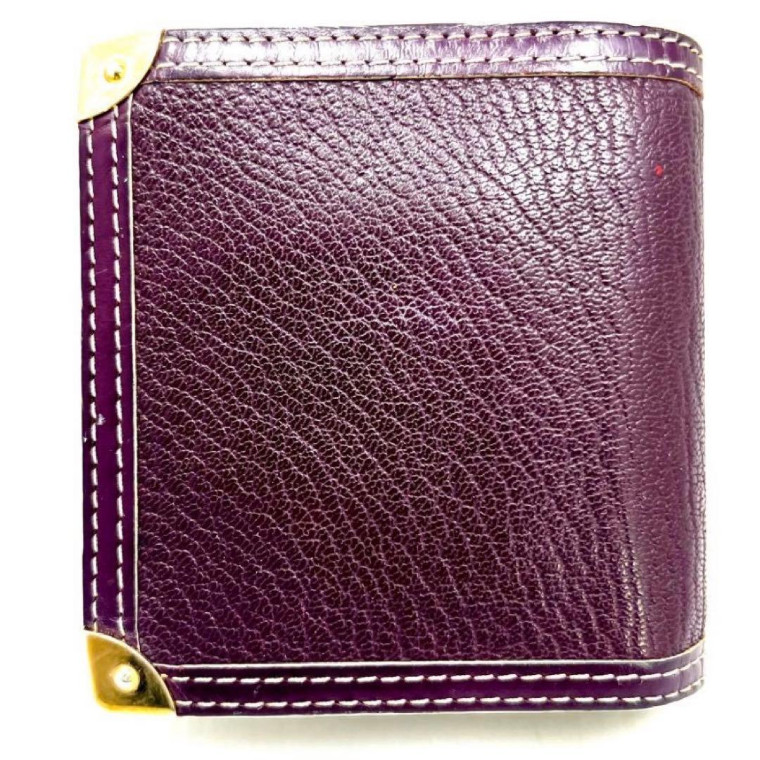 Louis Vuitton Compact Zip Suhali Purple Fold Wallet — view 3