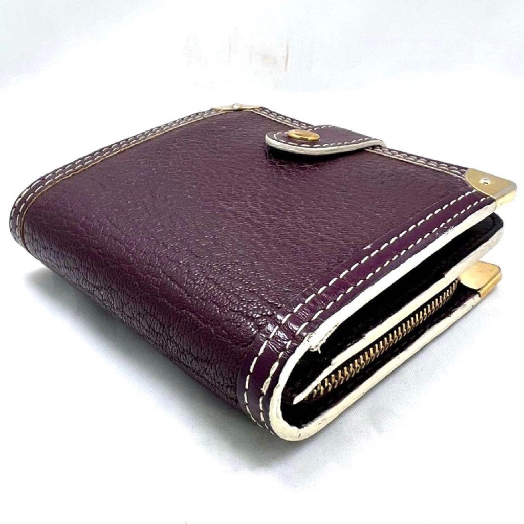 Louis Vuitton Compact Zip Suhali Purple Fold Wallet — view 7
