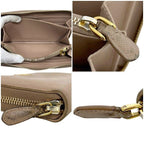 Prada Round Zipper Long Wallet Pink Beige Cammeo 1 Ml506 — view 7