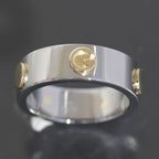 Gucci Inox Ring No 18 750 Gold Steel E0863 — view 3