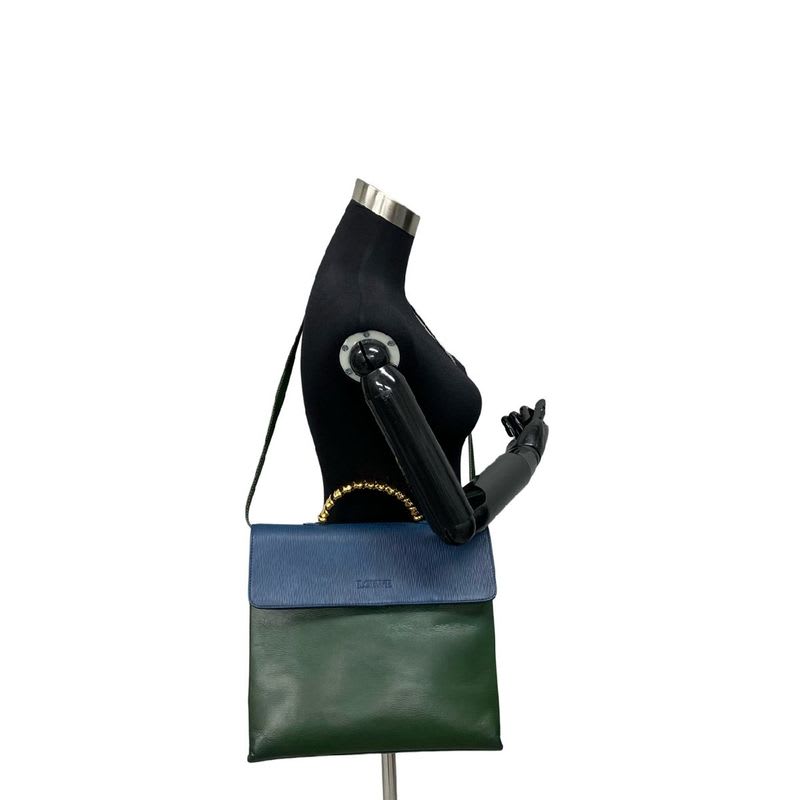 Loewe Vintage Velasquez Twist Handle Leather 2-Way Shoulder Bag