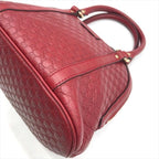 Gucci Micro Guccissima 2-Way Mini Compact Shoulder Bag Red Leather — view 4
