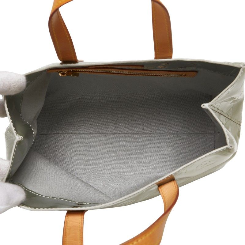 Louis Vuitton Monogram Vernis Reed PM Gris Silver Patent Leather — view 9