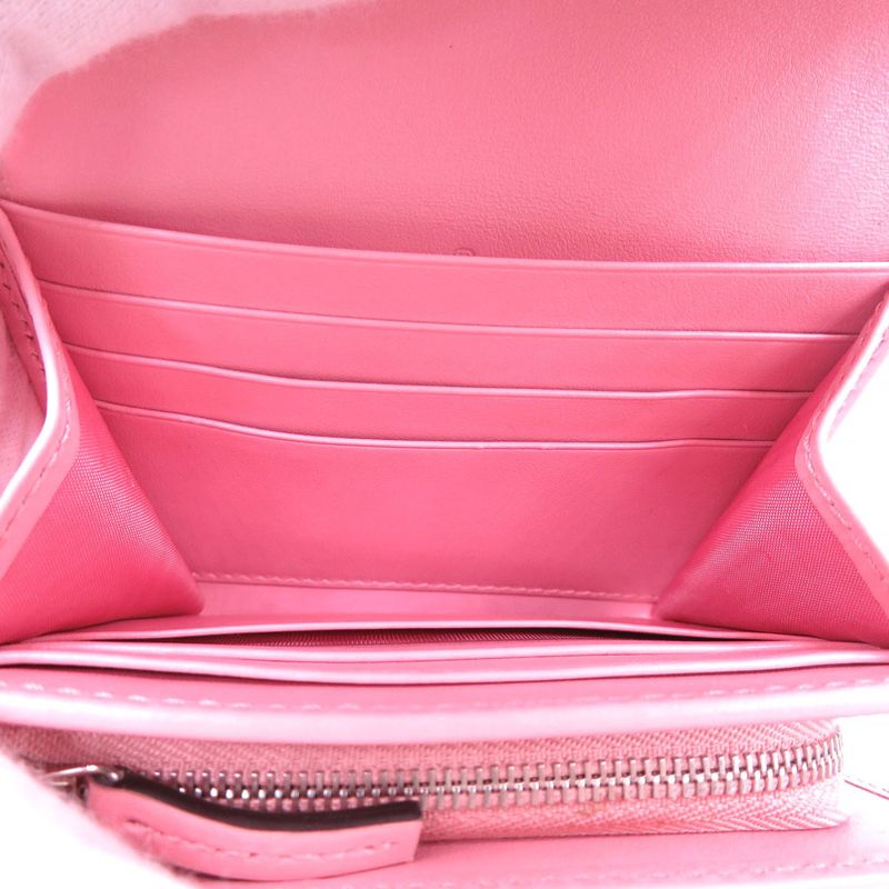 Gucci Compact Wallet GG Marmont Bifold Leather Pink 0052 — view 6